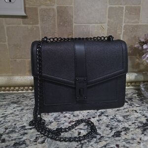 Aldo Black Crossbody Bag with Chain Strap